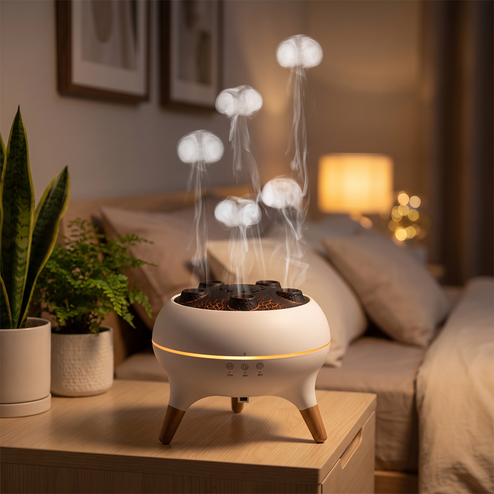 ZENLUX Humidificador Medusa - ambiente recamara premium